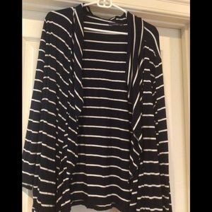 Women’s open striped cardigan